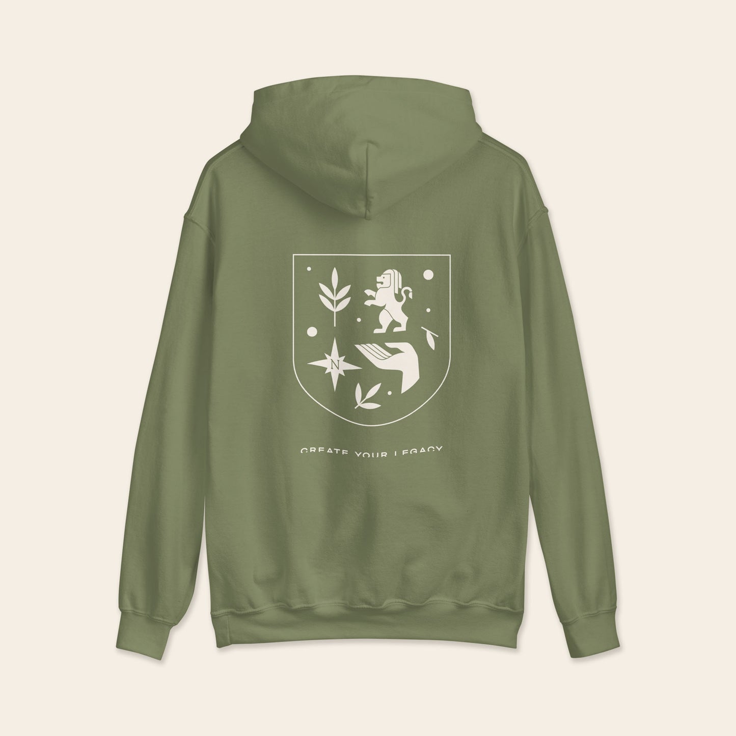 The Mind Rebel™ Academy Unisex Hoodie - Military Green