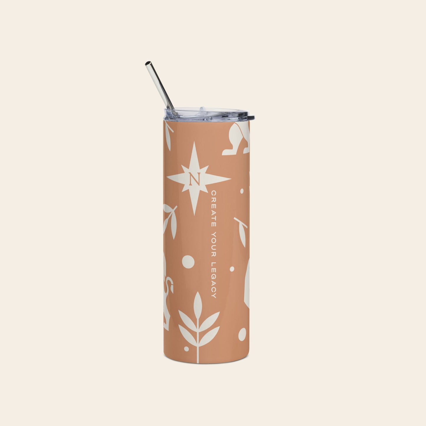 The Mind Rebel™ Academy Stainless Steel Tumbler - Apricot