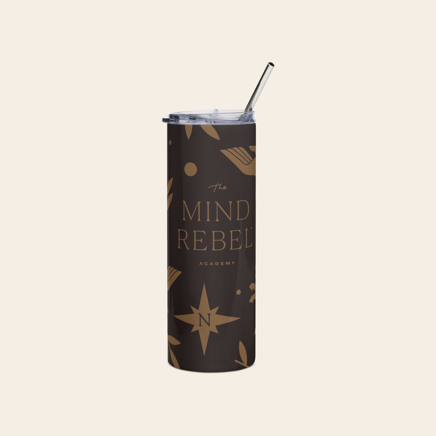 The Mind Rebel™ Academy Stainless Steel Tumbler - Coffee