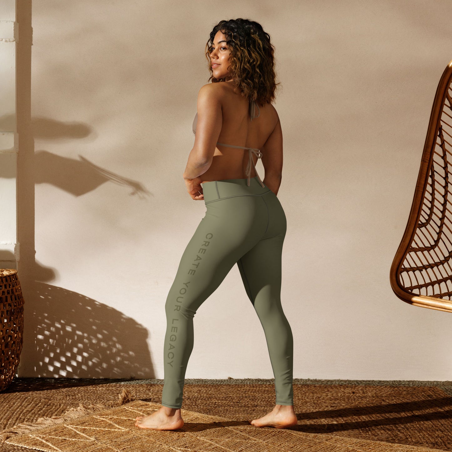 The Mind Rebel™ Academy Yoga Leggings - Olive